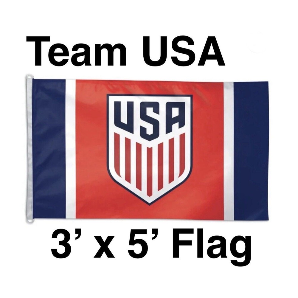 TEAM USA Fanatics Wincraft Licensed 3’ X 5’ Ft Flag Banner Soccer 2028 Olympics